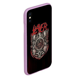 Чехол iPhone XS Max матовый Slayer, цвет: 3D-сиреневый — фото 2