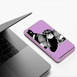Чехол iPhone XS Max матовый Деку Монстр, цвет: 3D-сиреневый — фото 2