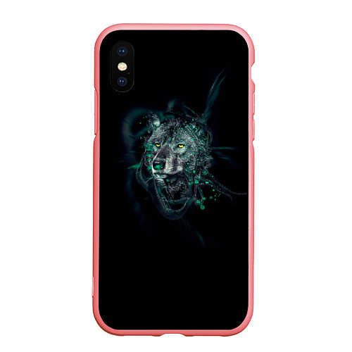Чехол iPhone XS Max матовый ВоЛк во Тьме / 3D-Баблгам – фото 1