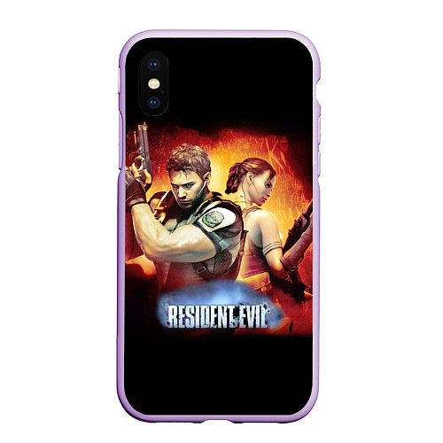 Чехол iPhone XS Max матовый Resident Evil Рэдфилд / 3D-Сиреневый – фото 1
