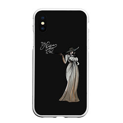 Чехол iPhone XS Max матовый Big Vampire Lady, цвет: 3D-белый