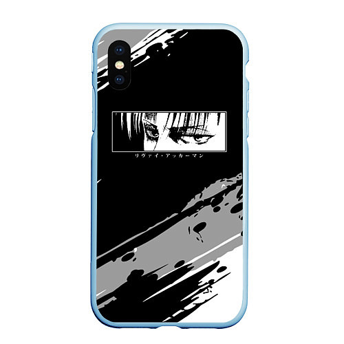 Чехол iPhone XS Max матовый LEVIS SAD EYES / 3D-Голубой – фото 1