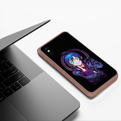 Чехол iPhone XS Max матовый Iruma-kun, цвет: 3D-коричневый — фото 2