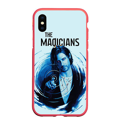 Чехол iPhone XS Max матовый The Magicians / 3D-Красный – фото 1