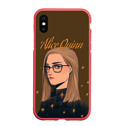 Чехол iPhone XS Max матовый Alice Quinn