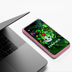 Чехол iPhone XS Max матовый Hades Dusa Gorgon, цвет: 3D-малиновый — фото 2