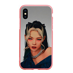 Чехол iPhone XS Max матовый Hot Jennie, цвет: 3D-баблгам