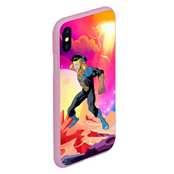 Чехол iPhone XS Max матовый Марк Грэйсон Неуязвимый, цвет: 3D-розовый — фото 2