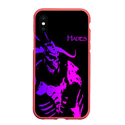 Чехол iPhone XS Max матовый Hades demon, цвет: 3D-красный