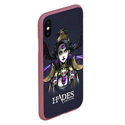 Чехол iPhone XS Max матовый Hades Nyx, цвет: 3D-малиновый — фото 2