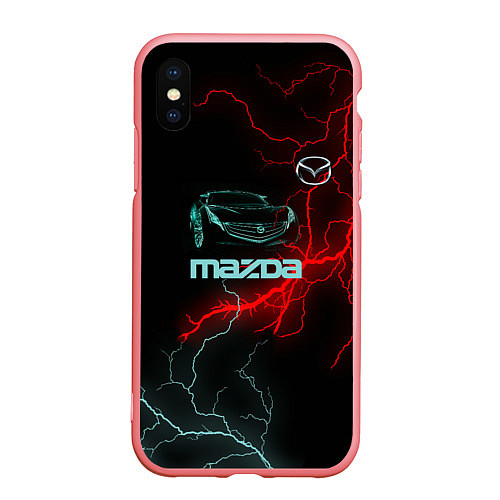 Чехол iPhone XS Max матовый Mazda / 3D-Баблгам – фото 1