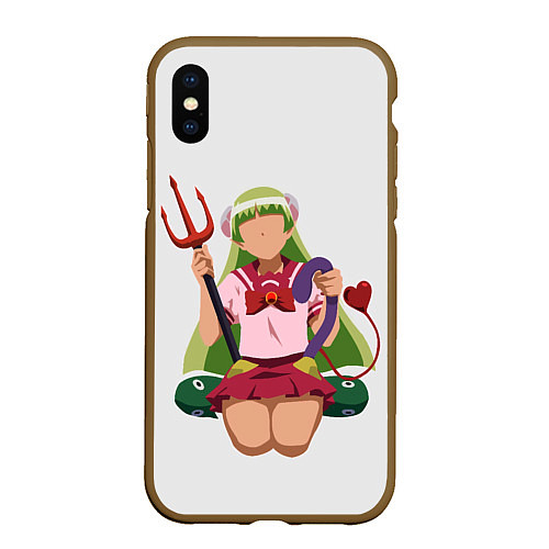 Чехол iPhone XS Max матовый Clara Valac Minimalistic / 3D-Коричневый – фото 1