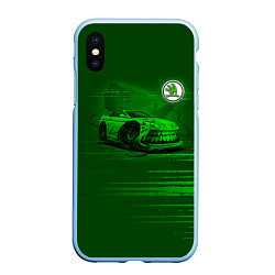 Чехол iPhone XS Max матовый Skoda