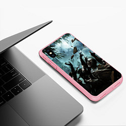 Чехол iPhone XS Max матовый Кровожадные зомби Zombie, цвет: 3D-баблгам — фото 2