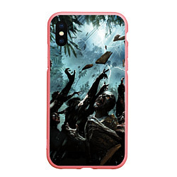 Чехол iPhone XS Max матовый Кровожадные зомби Zombie