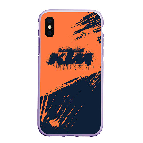 Чехол iPhone XS Max матовый KTM ГРАНЖ Z / 3D-Светло-сиреневый – фото 1