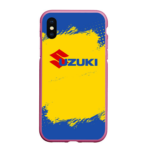 Чехол iPhone XS Max матовый Suzuki Сузуки Z / 3D-Малиновый – фото 1