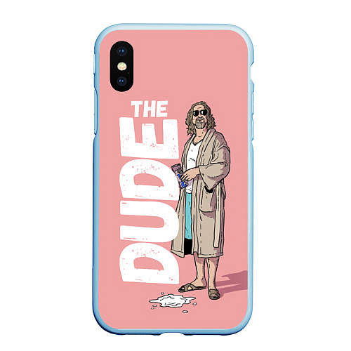 Чехол iPhone XS Max матовый The Real Dude / 3D-Голубой – фото 1