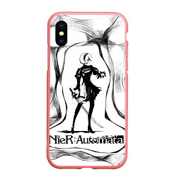 Чехол iPhone XS Max матовый GAME Nier: Automata, цвет: 3D-баблгам