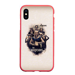 Чехол iPhone XS Max матовый The Magicans, цвет: 3D-красный