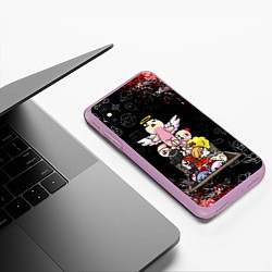 Чехол iPhone XS Max матовый The Binding of Isaac ИСААК, цвет: 3D-сиреневый — фото 2