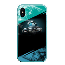 Чехол iPhone XS Max матовый BMW, цвет: 3D-мятный