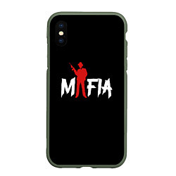 Чехол iPhone XS Max матовый Mafia, цвет: 3D-темно-зеленый