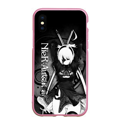 Чехол iPhone XS Max матовый Nier: Automata, 2B