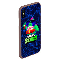 Чехол iPhone XS Max матовый Базз Buzz Brawl Stars, цвет: 3D-коричневый — фото 2