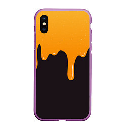 Чехол iPhone XS Max матовый Капающий мёд Dripping Honey