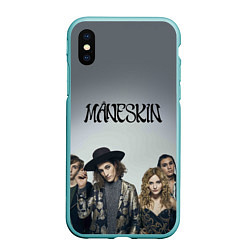 Чехол iPhone XS Max матовый Maneskin, цвет: 3D-мятный