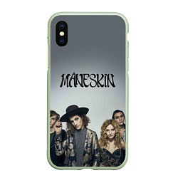 Чехол iPhone XS Max матовый Maneskin, цвет: 3D-салатовый