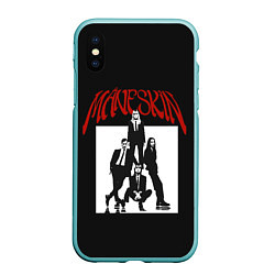 Чехол iPhone XS Max матовый Maneskin Rock Band, цвет: 3D-мятный