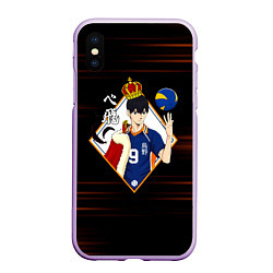 Чехол iPhone XS Max матовый Тобио Кагеяма король Haikyuu!!