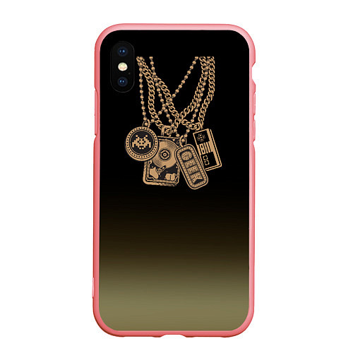 Чехол iPhone XS Max матовый Цепочка геймера / 3D-Баблгам – фото 1