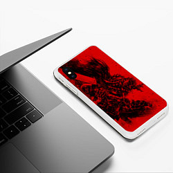 Чехол iPhone XS Max матовый BERSERK БЕРСЕРК, цвет: 3D-белый — фото 2