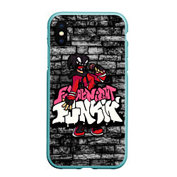 Чехол iPhone XS Max матовый Friday Night Funkin A G O T I, цвет: 3D-мятный