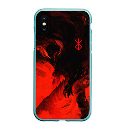 Чехол iPhone XS Max матовый БЕРСЕРК красками