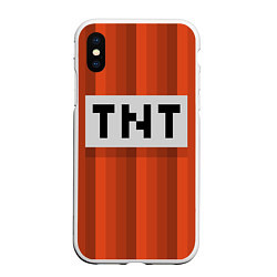 Чехол iPhone XS Max матовый TNT, цвет: 3D-белый