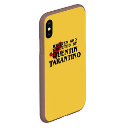 Чехол iPhone XS Max матовый Quentin Tarantino, цвет: 3D-коричневый — фото 2