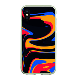 Чехол iPhone XS Max матовый Color Mix