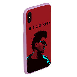 Чехол iPhone XS Max матовый The weeknd, цвет: 3D-сиреневый — фото 2