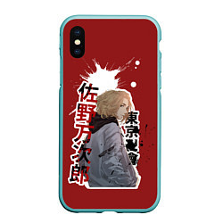 Чехол iPhone XS Max матовый Tokyo Revengers anime, цвет: 3D-мятный