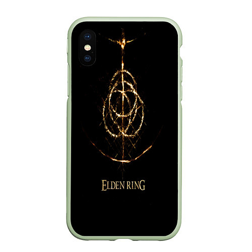 Чехол iPhone XS Max матовый Elden Ring / 3D-Салатовый – фото 1