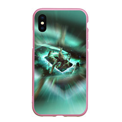 Чехол iPhone XS Max матовый ВЕДЬМАК THE WITCHER Z, цвет: 3D-розовый