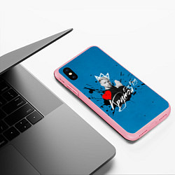 Чехол iPhone XS Max матовый Егор Крид Крутой, цвет: 3D-баблгам — фото 2