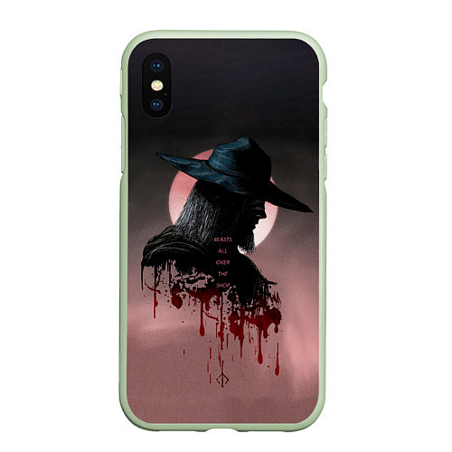 Чехол iPhone XS Max матовый Blind Hunter / 3D-Салатовый – фото 1