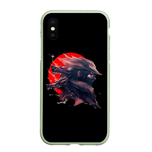 Чехол iPhone XS Max матовый Wolfborn / 3D-Салатовый – фото 1