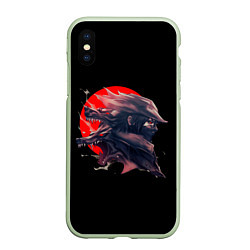 Чехол iPhone XS Max матовый Wolfborn, цвет: 3D-салатовый