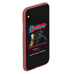 Чехол iPhone XS Max матовый Bloodborne 8 bit, цвет: 3D-красный — фото 2